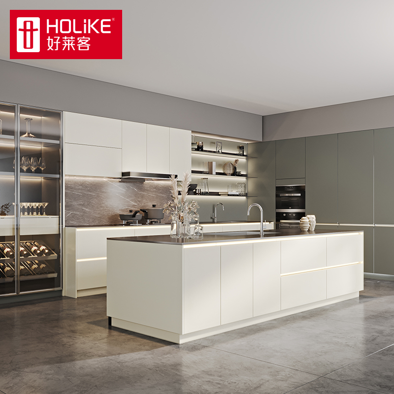 好莱客不锈钢橱柜定制多功能防潮