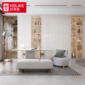 莱客全屋定制悬空电视柜现代 置物柜餐边柜整墙柜子定制金