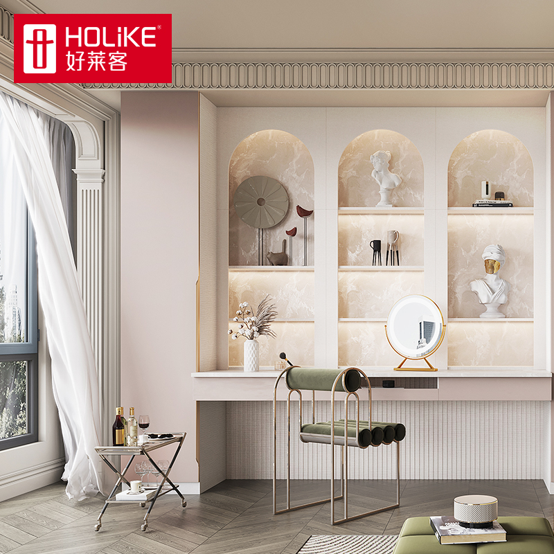 好莱客法式轻奢风卧室定制衣柜