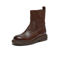 The new casual sheepskin soft-soled fleece ankle boots from Bata Fashion Boot Women's Winter Mall thumbnail 4