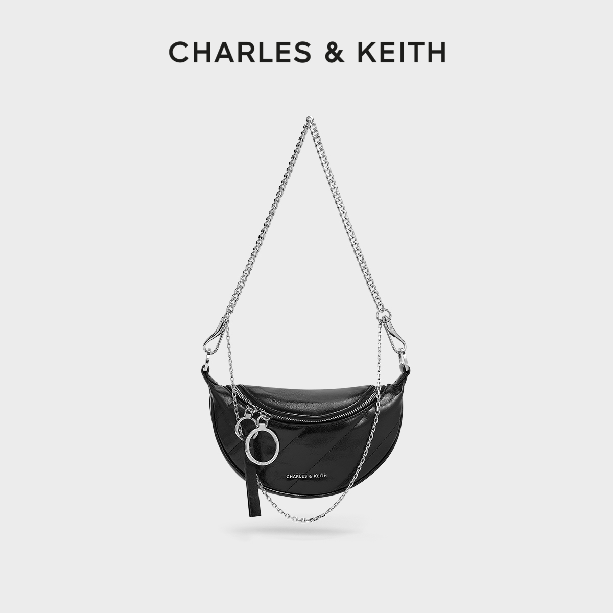 CHARLES&KEITH多背法链条斜挎包