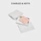 CHARLES&KEITH25冬新品 CK6 50770712爱心蝴蝶结包挂菱格卡包卡夹
