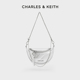 CHARLES&KEITH秋冬CK2 包店专享 80151325酷链条单肩斜挎腰包女