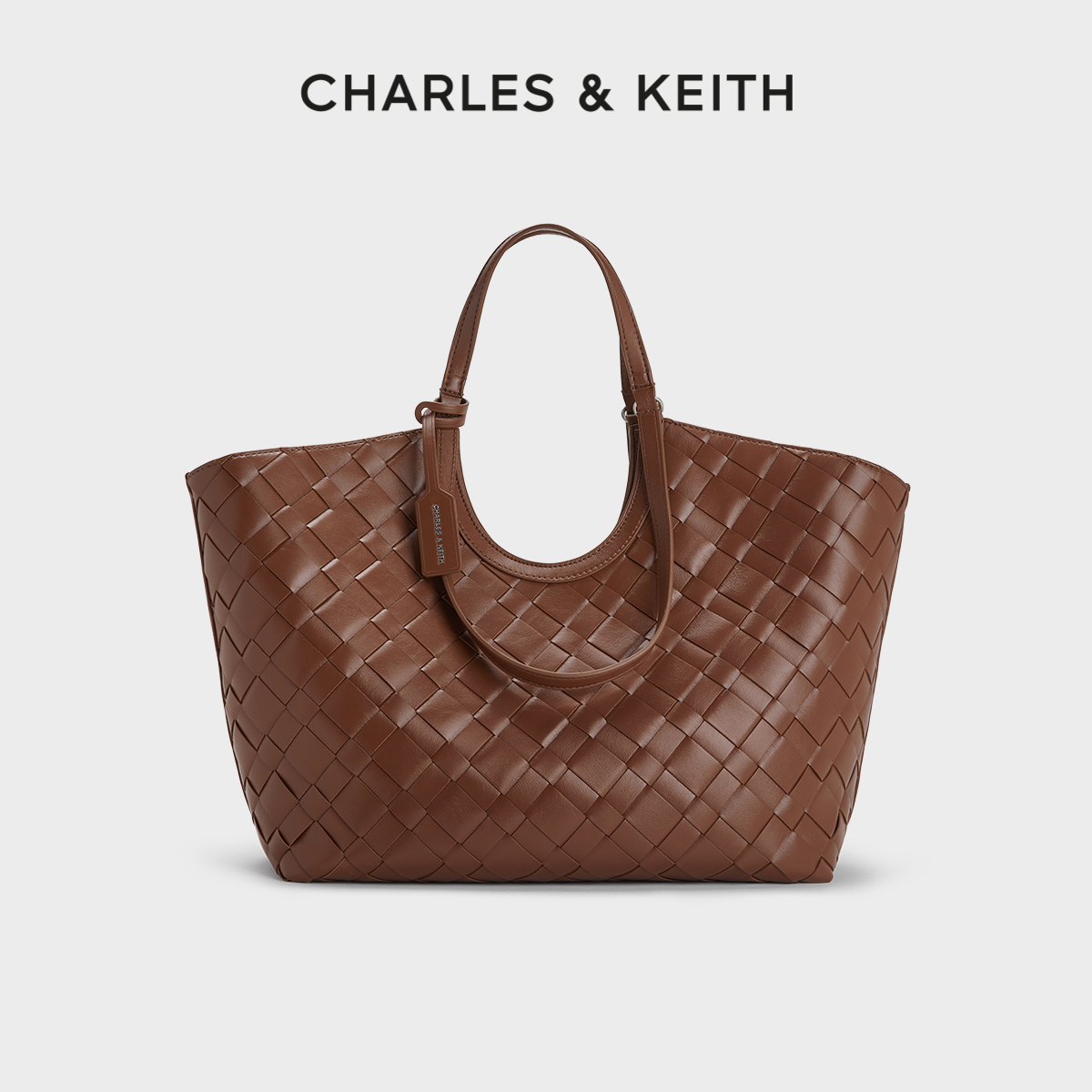 CHARLES&KEITH复古编织腋下包