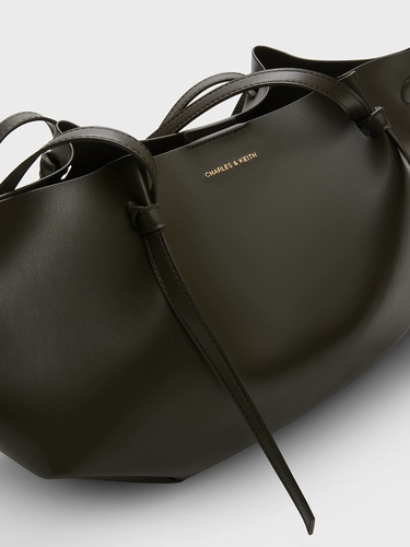 Charles&keith, летняя мягкая вместительная и большая квантовая лампа, сумка через плечо