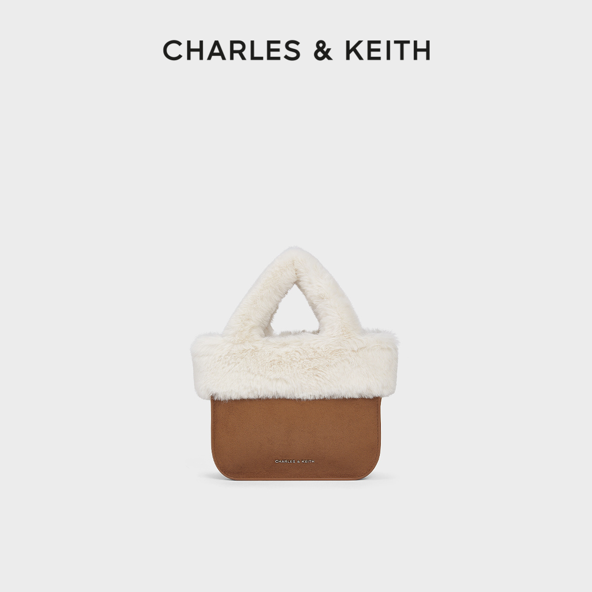 柔软毛绒手提斜挎托特包女