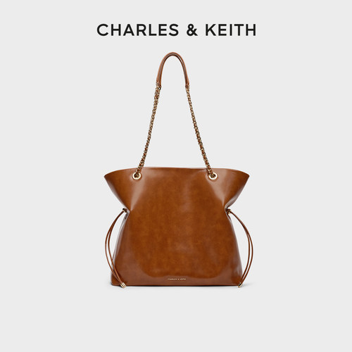 CHARLESKEITH简约抽绳链条托特包