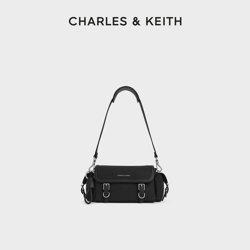CHARLES&KEITH尼龙腋下包邮差包