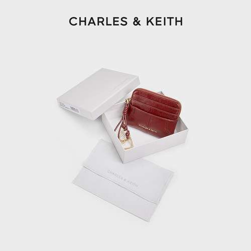 CHARLES&KEITH包挂仿油蜡皮卡包