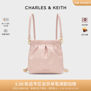 CHARLES&KEITH新品 CK2 520礼物 60782390迷你单肩双肩流浪包