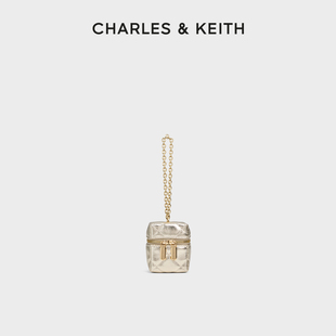 CHARLES&KEITH25冬新品CK6-40701607-A迷你菱格链条包斜挎骰子包