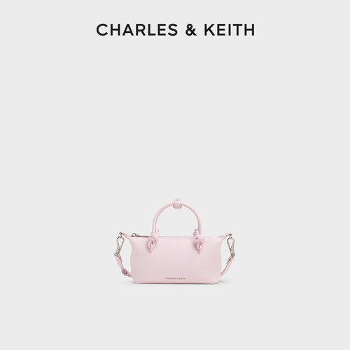 绳结手提斜挎饺子包CHARLESKEITH