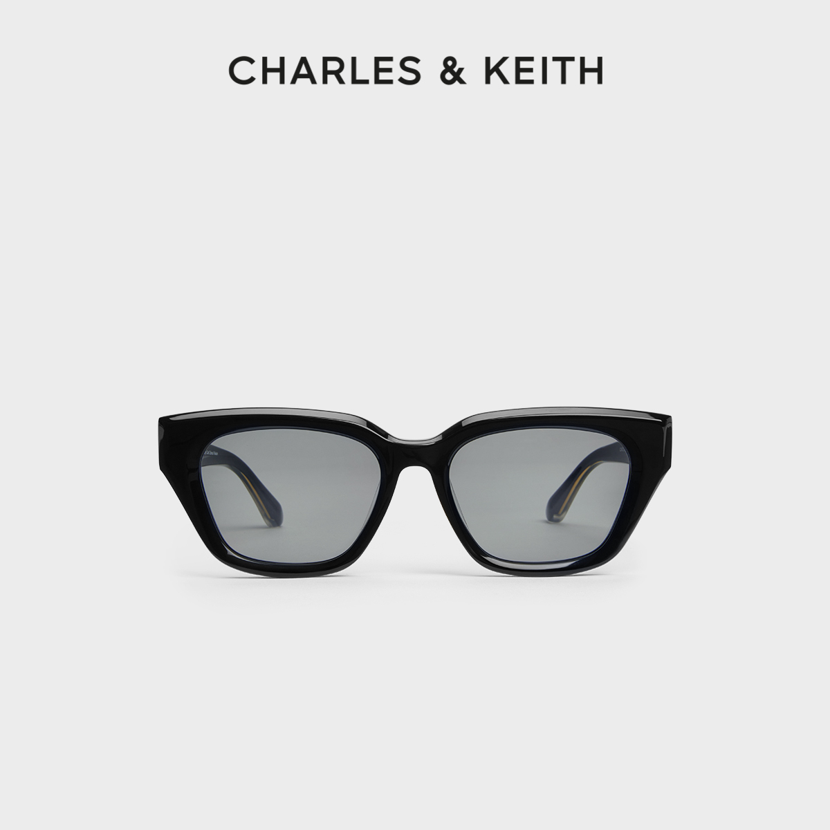 CHARLES&KEITH复古时尚猫眼墨镜