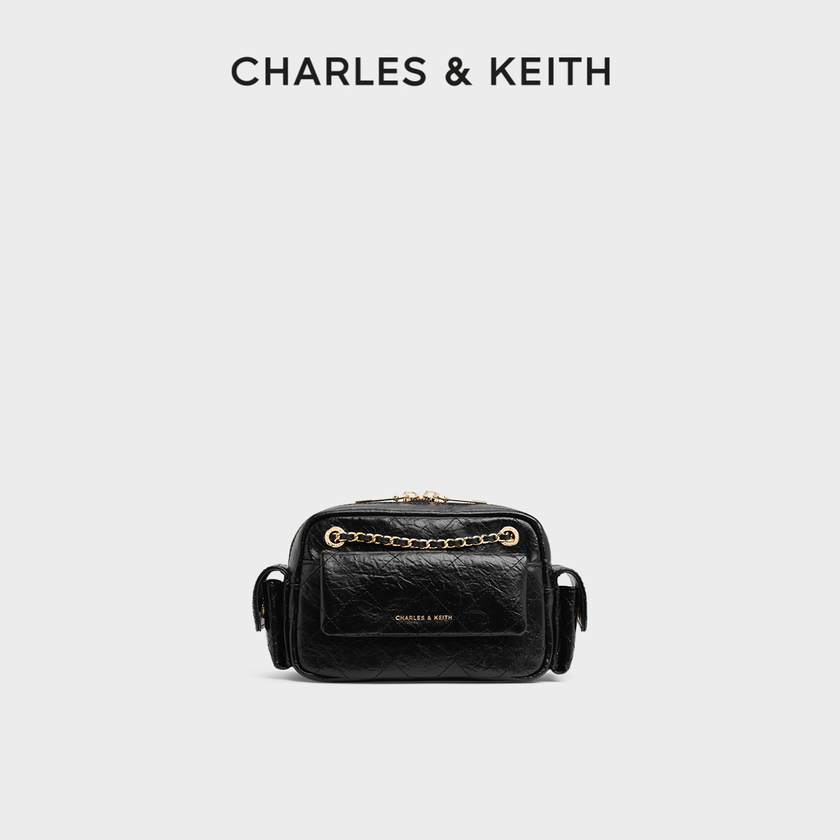 菱格口袋包链条包CHARLES&KEITH