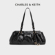 CHARLES&KEITH25冬CK2 新年礼物 30671819复古包挂腋下包法棍包