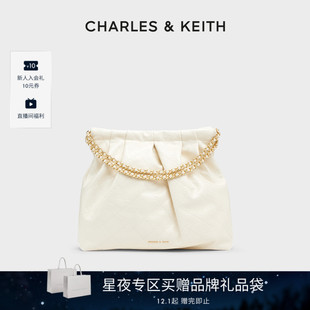 40671449大号链条单肩流浪包 CHARLES&KEITH托特包CK2 包店专享