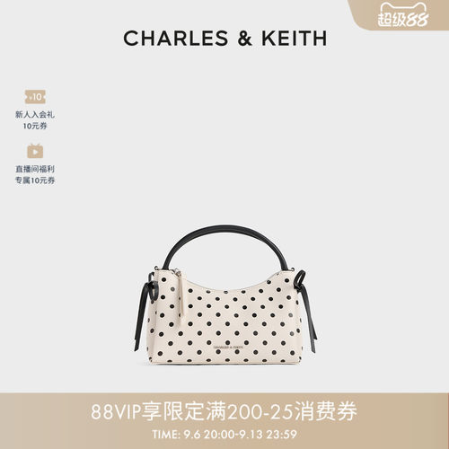 CHARLES&KEITH蝴蝶结波点手提包
