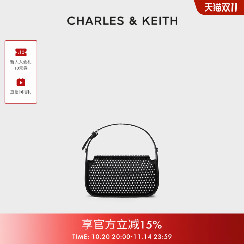 时尚水钻手提单肩包女