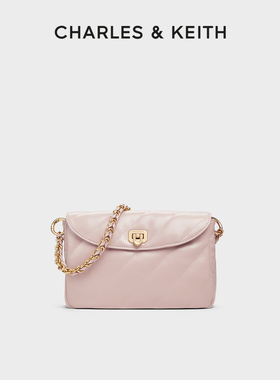 [折扣推荐]CHARLES&KEITH春夏女包CK2-20671719斜纹翻盖腋下包女