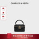 CHARLES&KEITH珠宝包CK2 新年礼物 80782534菱格链条手提盒子包