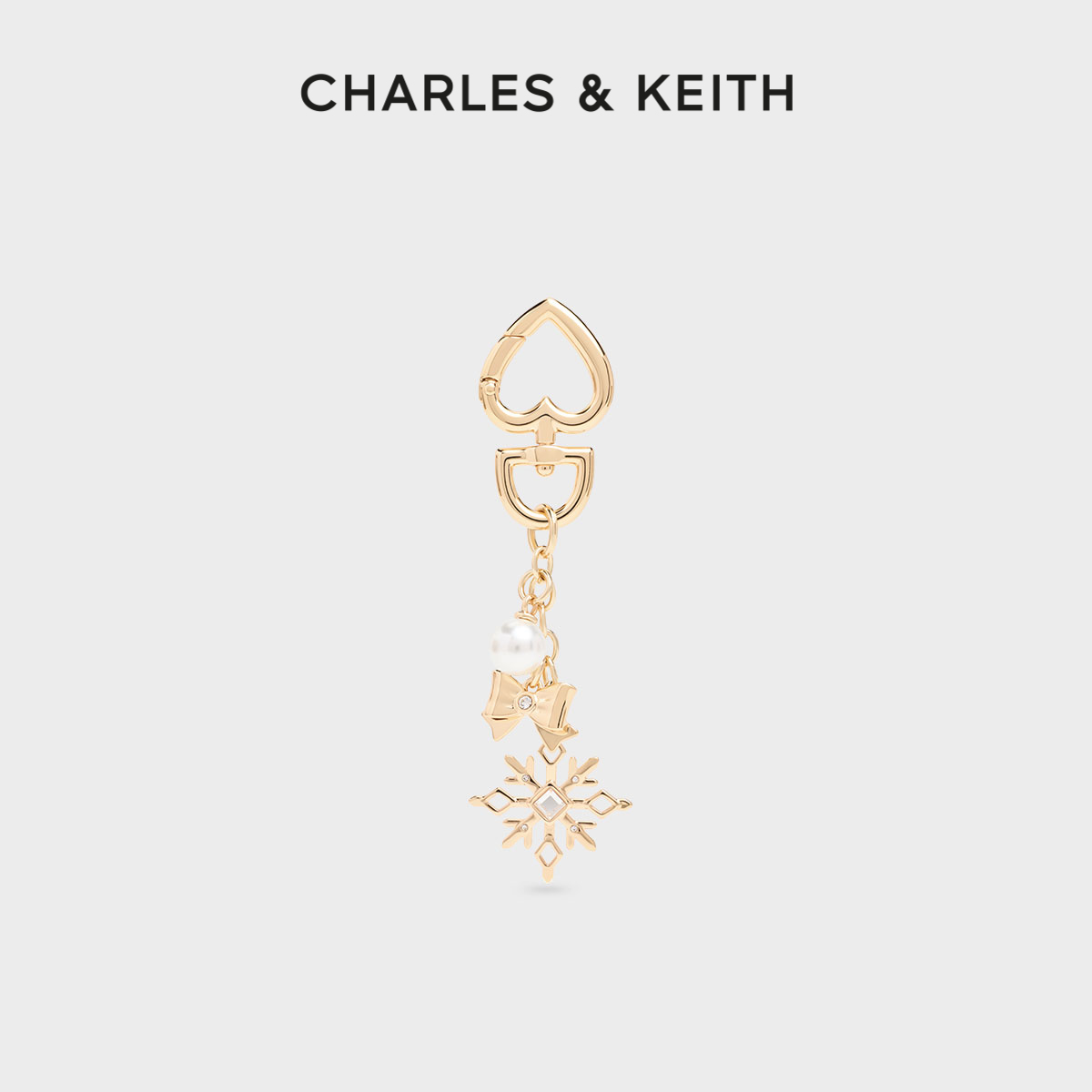 CHARLES&KEITH水钻钥匙扣包挂