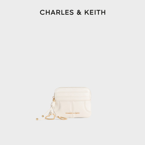CHARLES&KEITH带挂油蜡皮卡包