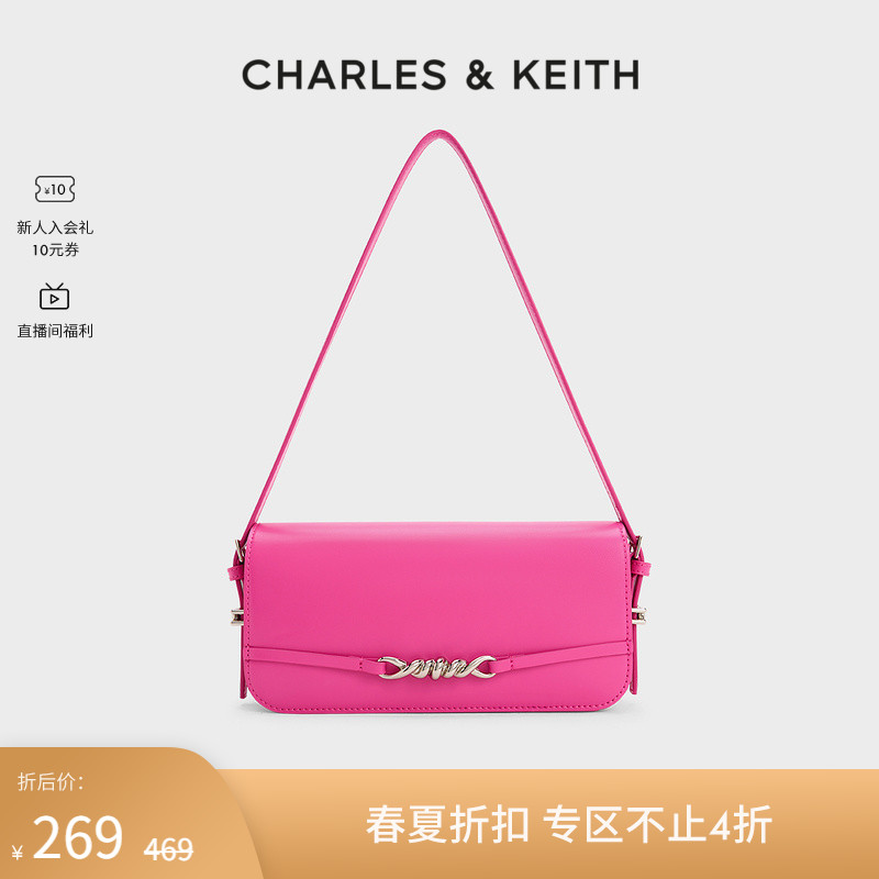 【包店专享】CHARLES&KEITH金属装饰CK2-20271120单