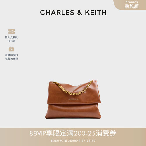 CHARLES&KEITH大容量链条腋下包