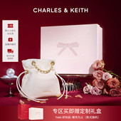 CHARLES&KEITH秋冬CK2 新年礼物 80151536抽绳简约流浪托特包女