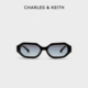 CHARLES&KEITH时尚 复古窄框太阳眼镜墨镜女CK3 21280507