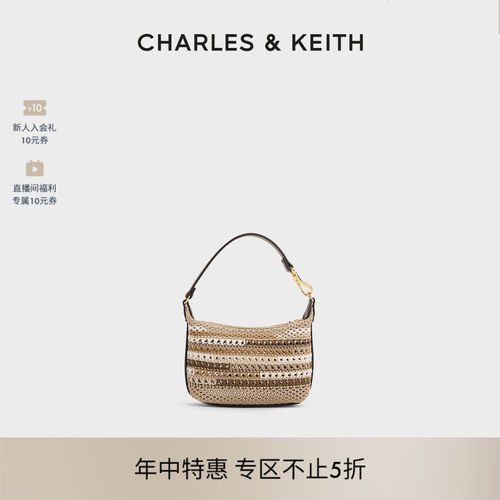 CHARLES&KEITH度假风迷你编织包