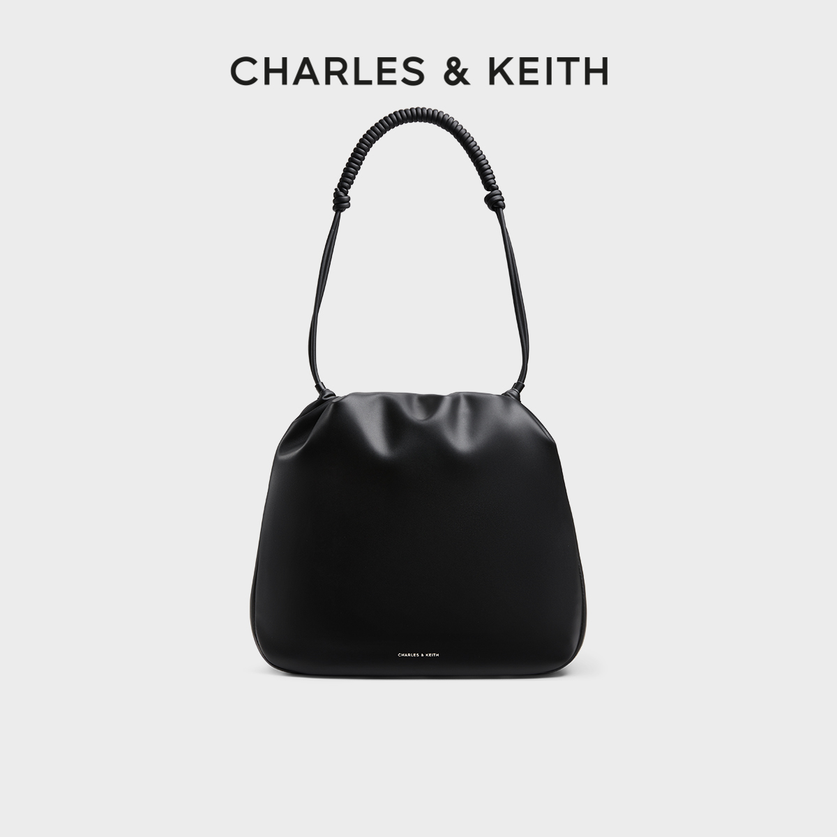 CHARLES&KEITH抽绳大容量单肩包
