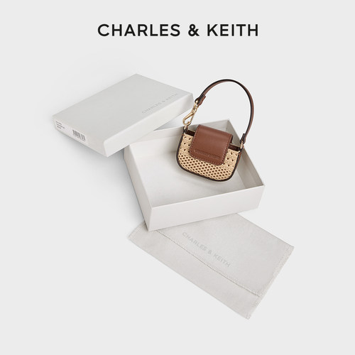CHARLES&KEITH迷你编织耳机包