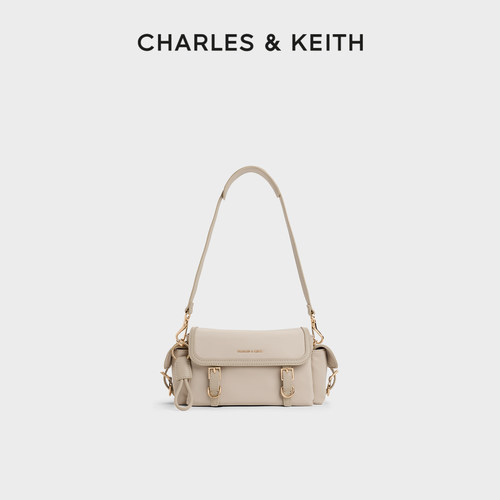 CHARLES&KEITH尼龙腋下包邮差包
