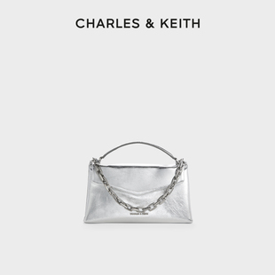 女包CK2 CHARLES&KEITH夏季 50271476鱷魚(yú)紋鏈條小方包信封包女