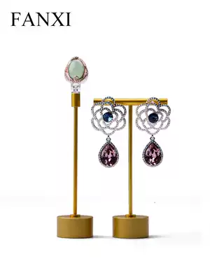 Vansey FANXI ear ring frame metal material ring ear needle jewelry display rack store jewelry display props