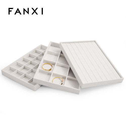 fanxi凡西韩国麻布展示盒首饰