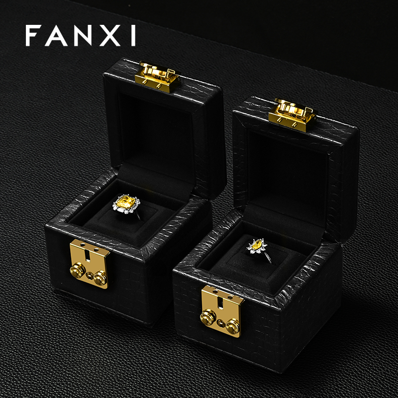 凡西FANXI戒指盒真皮首饰包装盒