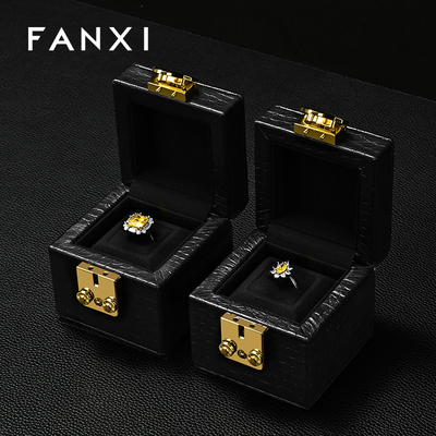 凡西FANXI戒指盒真皮首饰包装盒