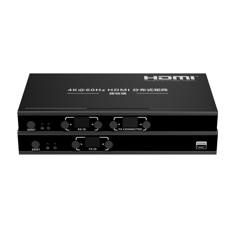 朗强HDMI网线延长器网络传输器分布式IP矩阵管理系统交换机一拖多对多120米多屏拼接处理器APP控制