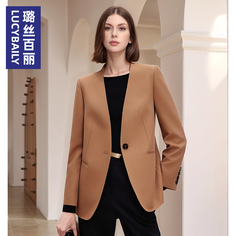 西装外套女2025新款法式复古休闲职业商务通勤西服正装时尚上衣