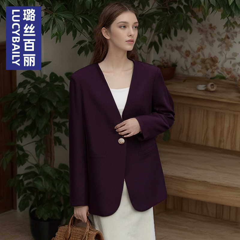 春秋西装外套女长袖2025新款