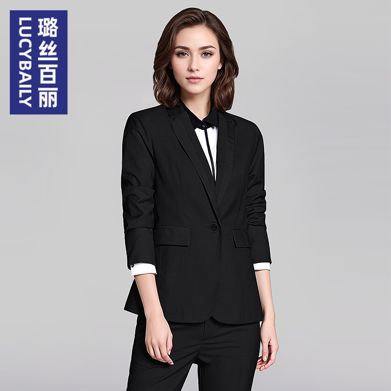 黑色西装外套女2025新款职业OL商务通勤西服休闲显瘦高端面试正装