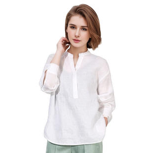 【风华】璐丝百丽2025新款雪纺衬衫女时尚休闲九分袖衬衣上衣小衫