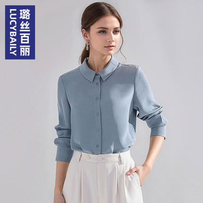 气质雪纺长袖衬衫女职业装