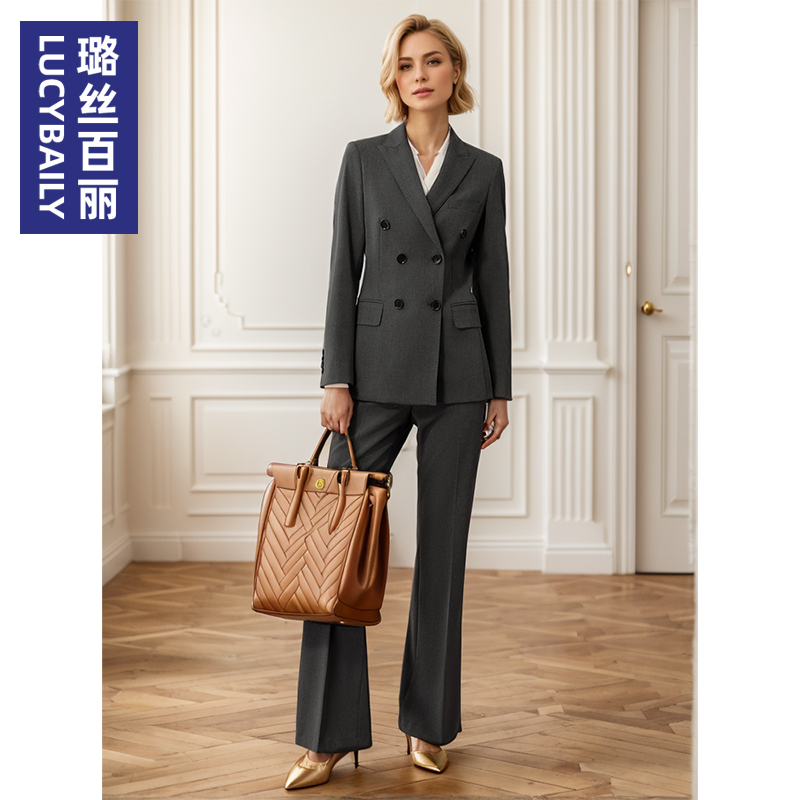 西装套装女2025新款职业装面试正装西服外套时尚商务通勤两件套