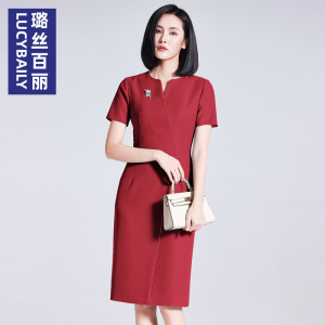 2026夏季新款短袖喜婆婆喜妈妈气质连衣裙洋气优雅设计感高端精致