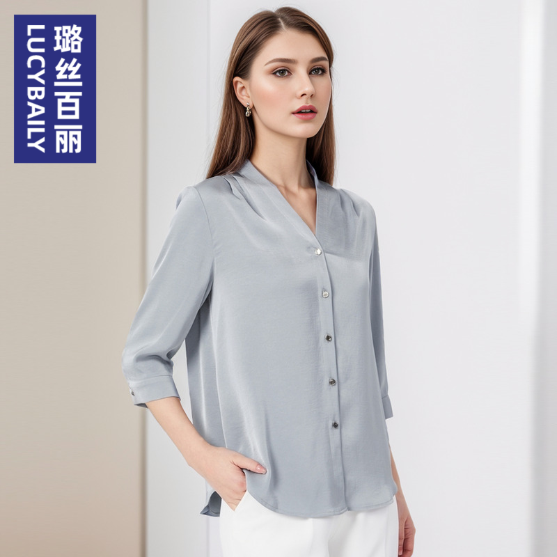 雪纺衬衫Lucybaily/璐丝百丽