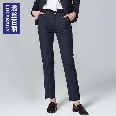 时尚直筒裤女职业商务OL通勤百搭设计感显瘦休闲裤2025新款西裤