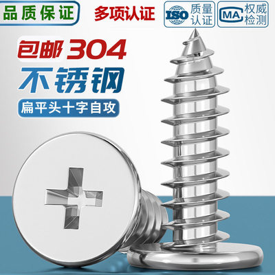 304不锈钢CA扁平头自攻螺丝钉